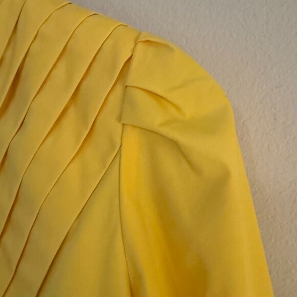Vintage 70s Retro Bright Yellow Spring Jacket Lightweight Medium - Picture 5 of 9